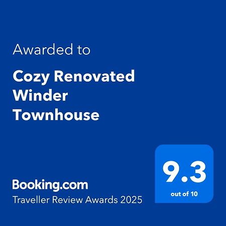 Cozy Renovated Winder Townhouse Traveller Awards 2025 Winner المظهر الخارجي الصورة